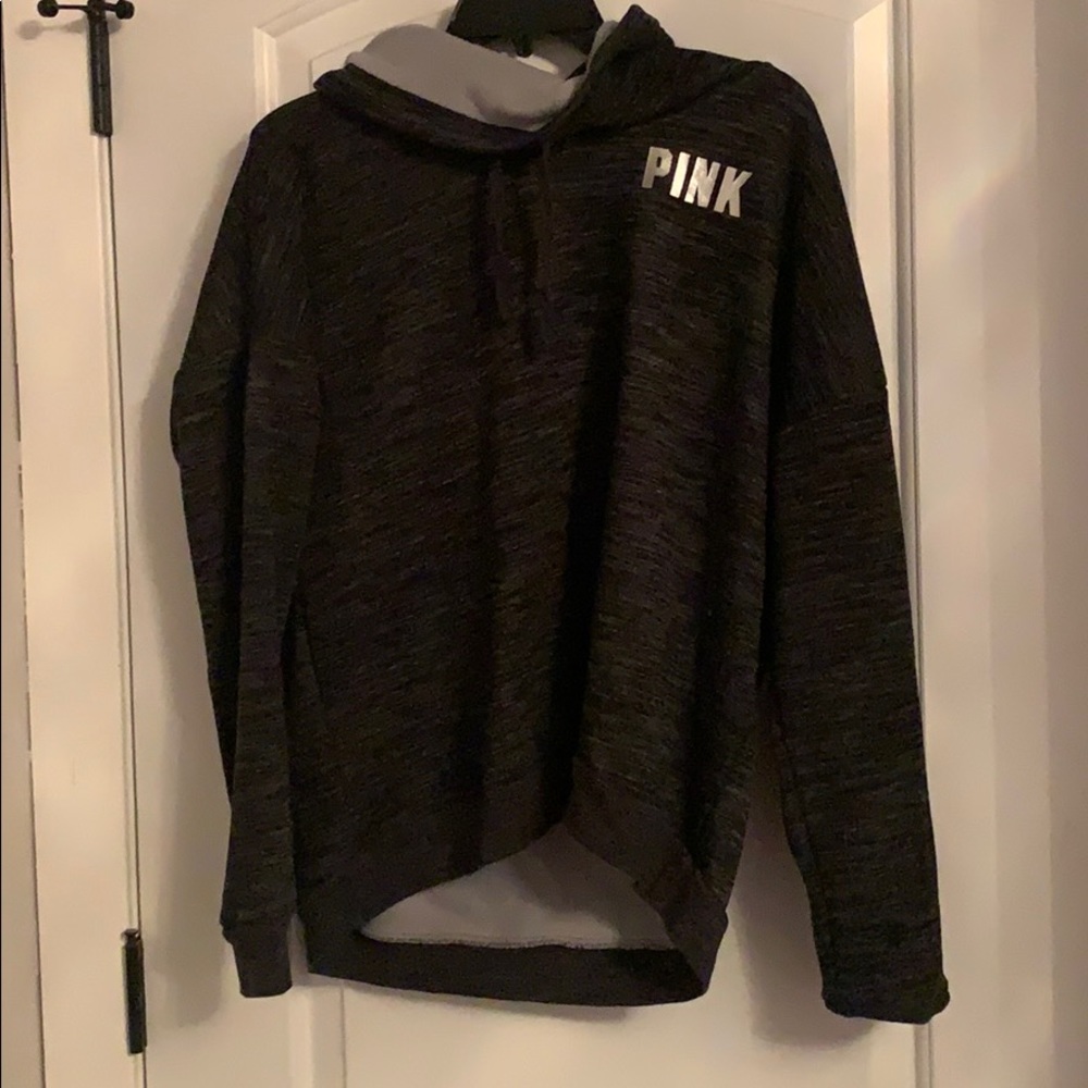 Pink cowl neck